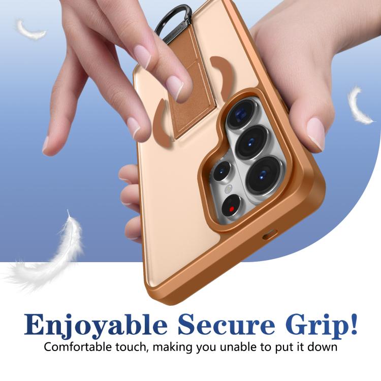 For Samsung Galaxy S26 Ultra 5G Skin-Friendly D-Ring Holder Magnetic Shockproof Phone Case