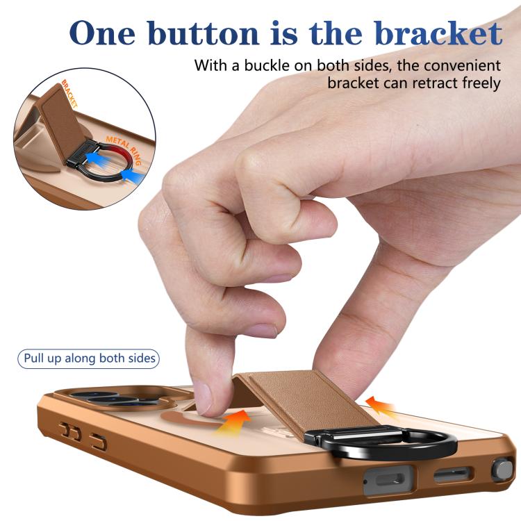 For Samsung Galaxy S26 Ultra 5G Skin-Friendly D-Ring Holder Magnetic Shockproof Phone Case