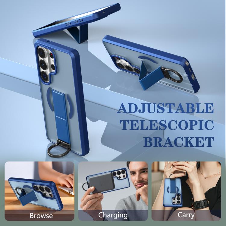 For Samsung Galaxy S26 Ultra 5G Skin-Friendly D-Ring Holder Magnetic Shockproof Phone Case