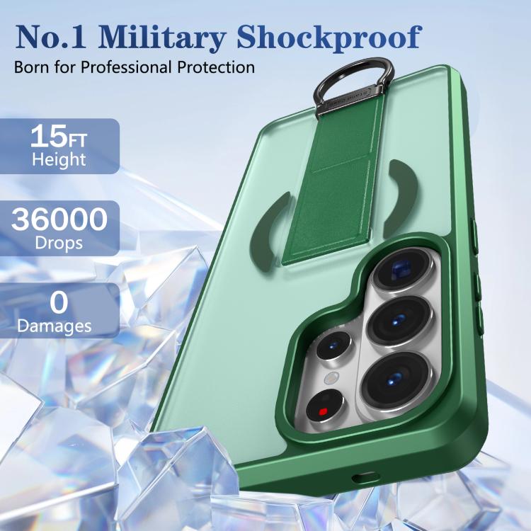 For Samsung Galaxy S26 Ultra 5G Skin-Friendly D-Ring Holder Magnetic Shockproof Phone Case