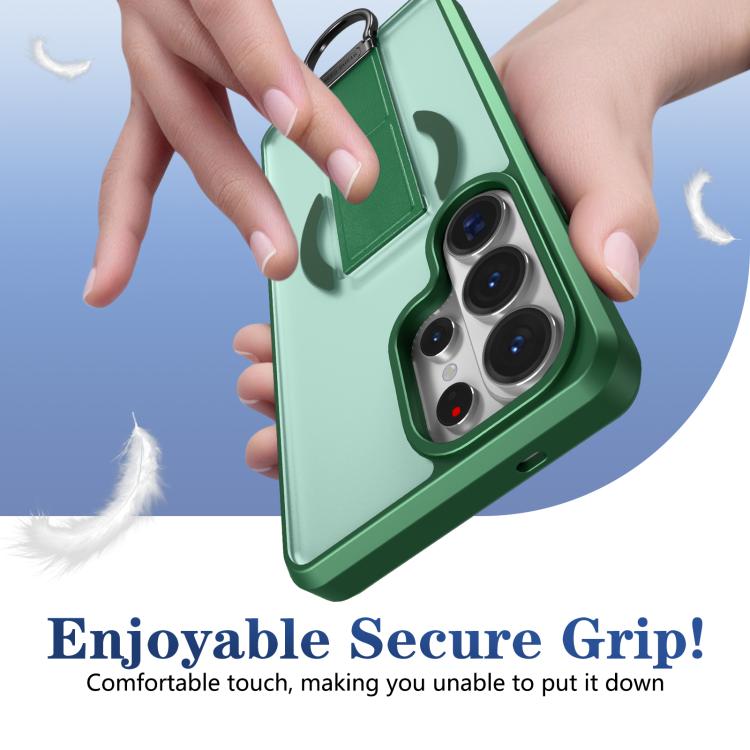 For Samsung Galaxy S26 Ultra 5G Skin-Friendly D-Ring Holder Magnetic Shockproof Phone Case