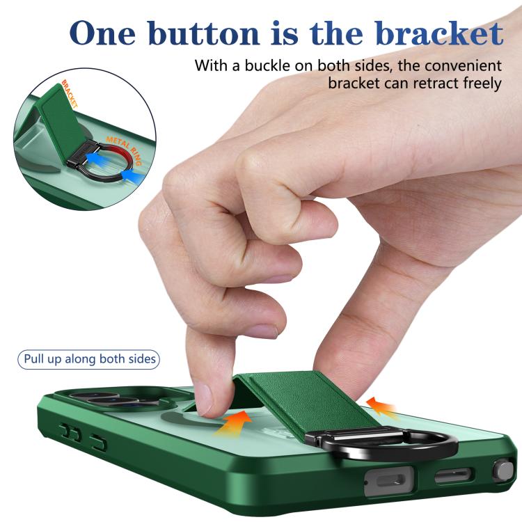 For Samsung Galaxy S26 Ultra 5G Skin-Friendly D-Ring Holder Magnetic Shockproof Phone Case