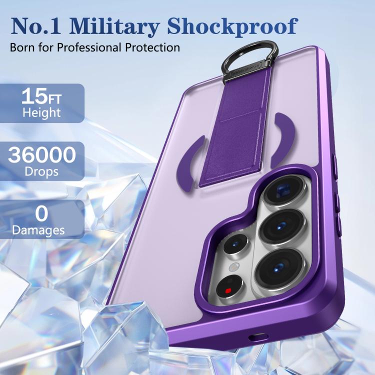 For Samsung Galaxy S26 Ultra 5G Skin-Friendly D-Ring Holder Magnetic Shockproof Phone Case
