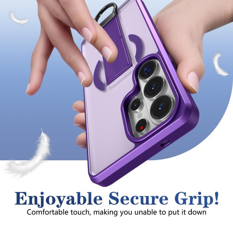 For Samsung Galaxy S26 Ultra 5G Skin-Friendly D-Ring Holder Magnetic Shockproof Phone Case