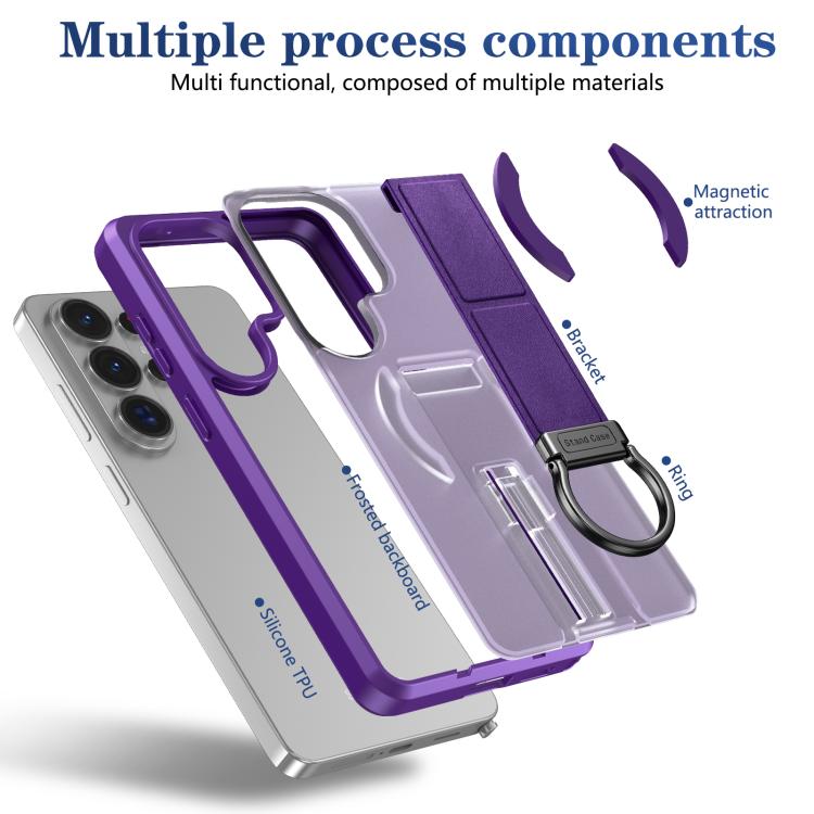 For Samsung Galaxy S26 Ultra 5G Skin-Friendly D-Ring Holder Magnetic Shockproof Phone Case