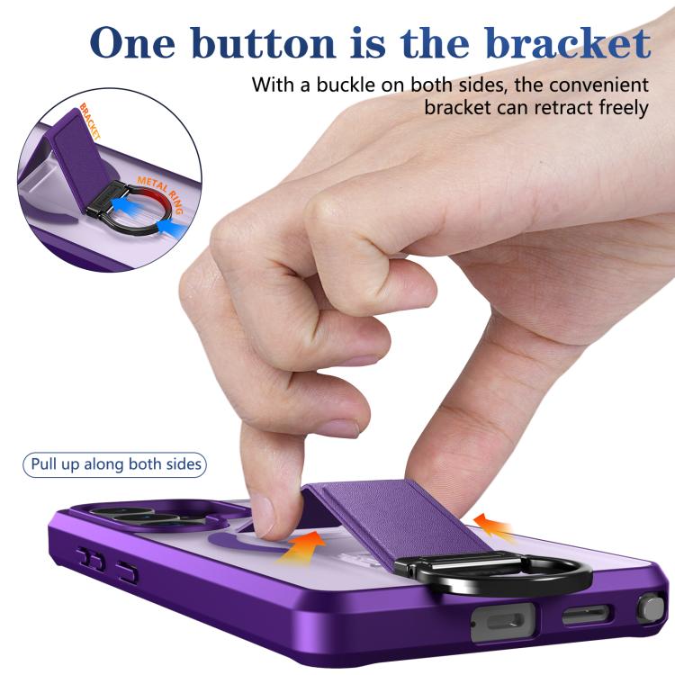 For Samsung Galaxy S26 Ultra 5G Skin-Friendly D-Ring Holder Magnetic Shockproof Phone Case