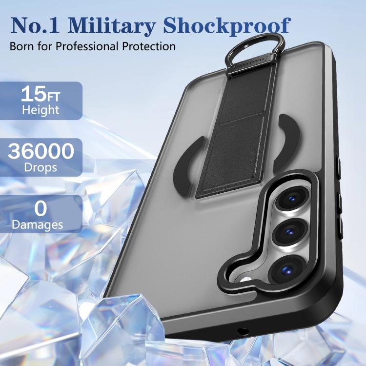 For Samsung Galaxy S23+ 5G Skin-Friendly D-Ring Holder Magnetic Shockproof Phone Case