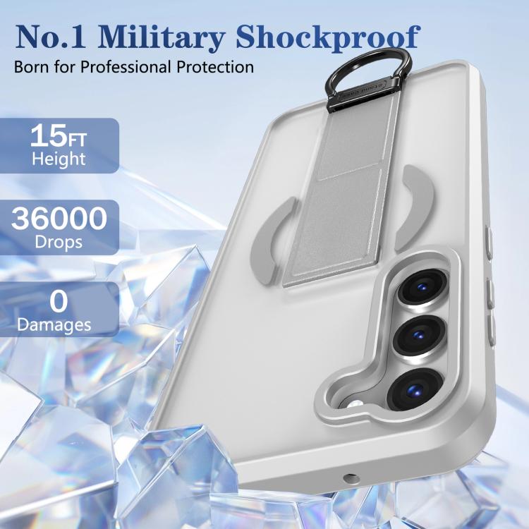 For Samsung Galaxy S23+ 5G Skin-Friendly D-Ring Holder Magnetic Shockproof Phone Case