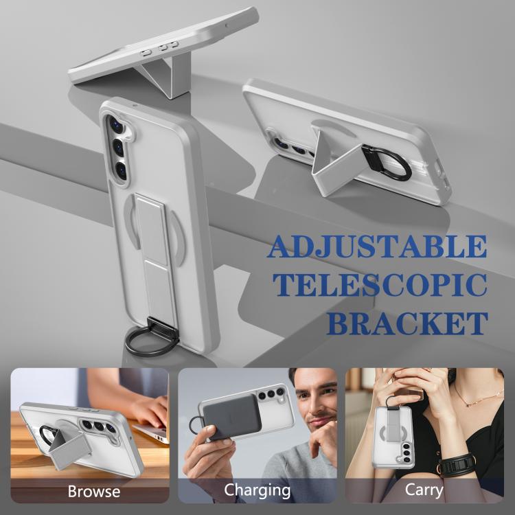 For Samsung Galaxy S23+ 5G Skin-Friendly D-Ring Holder Magnetic Shockproof Phone Case
