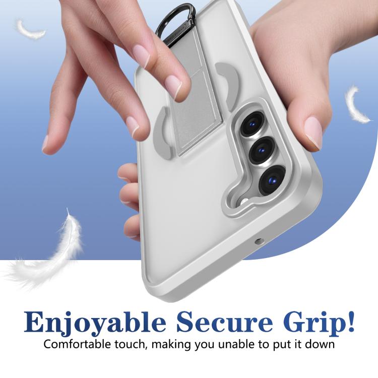 For Samsung Galaxy S23+ 5G Skin-Friendly D-Ring Holder Magnetic Shockproof Phone Case