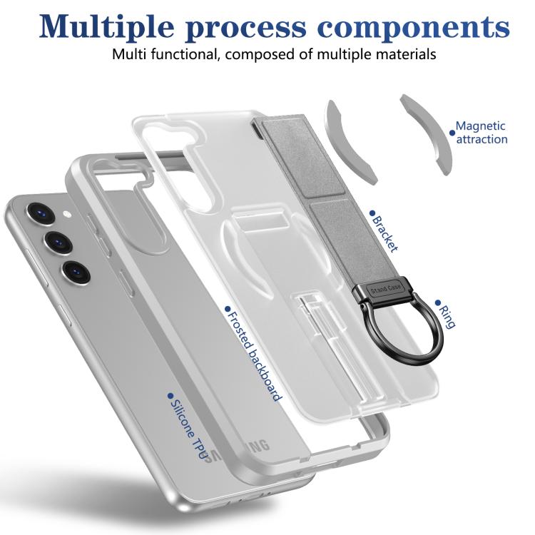 For Samsung Galaxy S23+ 5G Skin-Friendly D-Ring Holder Magnetic Shockproof Phone Case