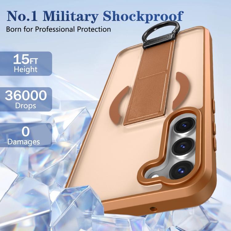 For Samsung Galaxy S23+ 5G Skin-Friendly D-Ring Holder Magnetic Shockproof Phone Case