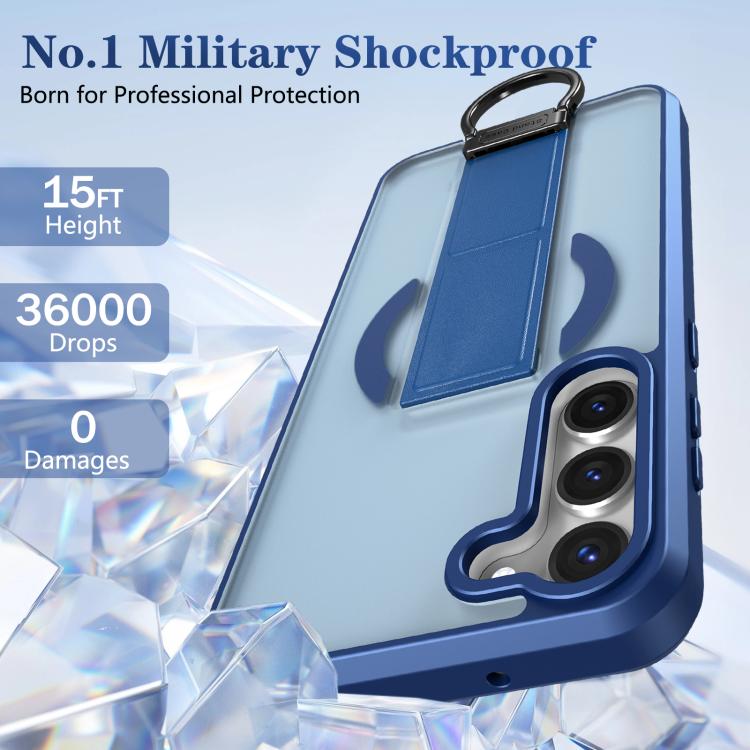 For Samsung Galaxy S23+ 5G Skin-Friendly D-Ring Holder Magnetic Shockproof Phone Case