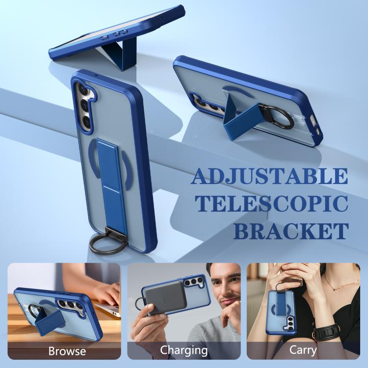 For Samsung Galaxy S23+ 5G Skin-Friendly D-Ring Holder Magnetic Shockproof Phone Case