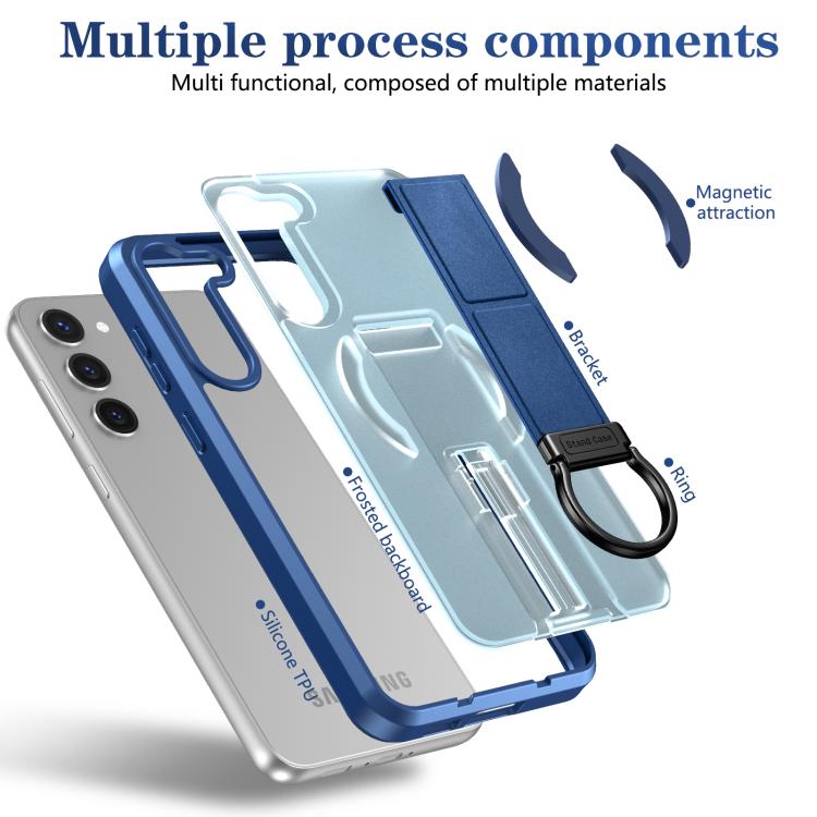 For Samsung Galaxy S23+ 5G Skin-Friendly D-Ring Holder Magnetic Shockproof Phone Case