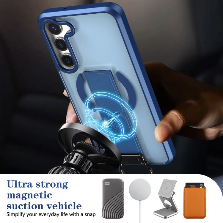 For Samsung Galaxy S23+ 5G Skin-Friendly D-Ring Holder Magnetic Shockproof Phone Case