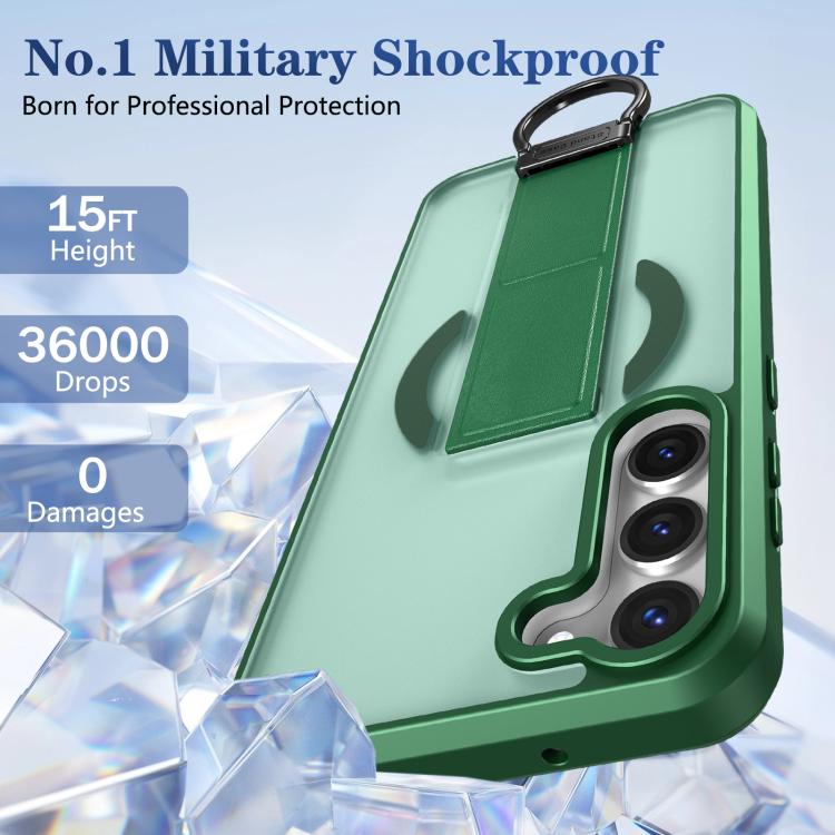 For Samsung Galaxy S23+ 5G Skin-Friendly D-Ring Holder Magnetic Shockproof Phone Case