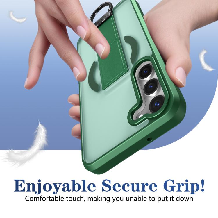 For Samsung Galaxy S23+ 5G Skin-Friendly D-Ring Holder Magnetic Shockproof Phone Case