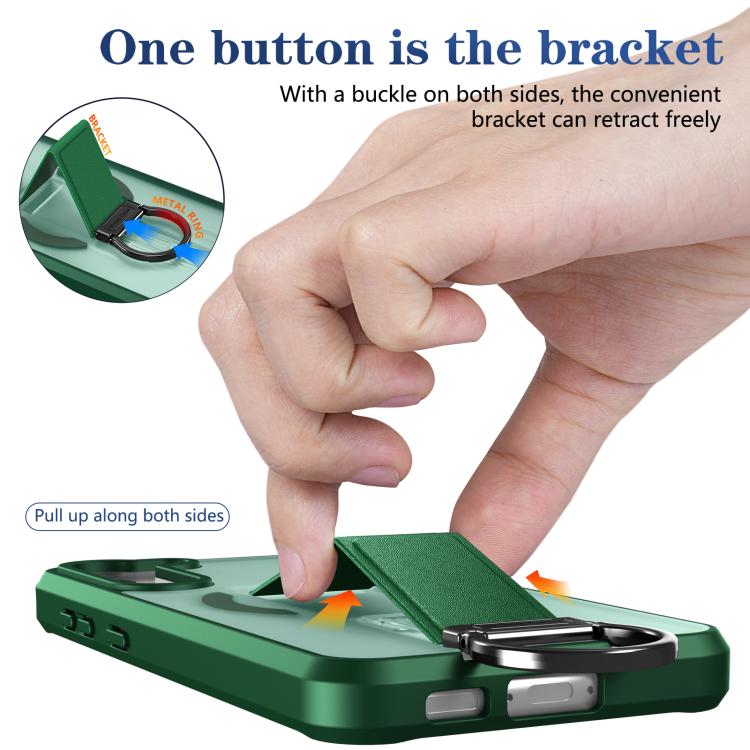For Samsung Galaxy S23+ 5G Skin-Friendly D-Ring Holder Magnetic Shockproof Phone Case