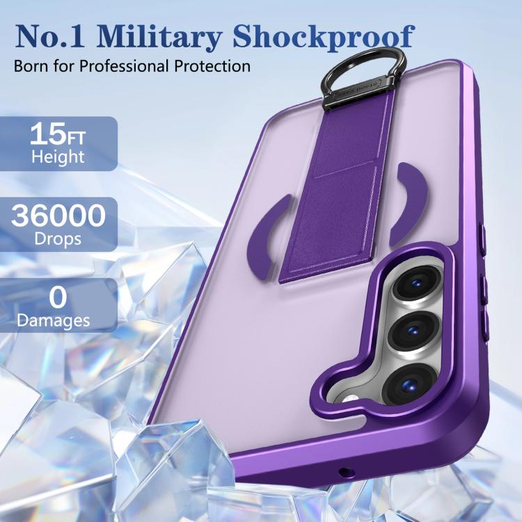 For Samsung Galaxy S23+ 5G Skin-Friendly D-Ring Holder Magnetic Shockproof Phone Case