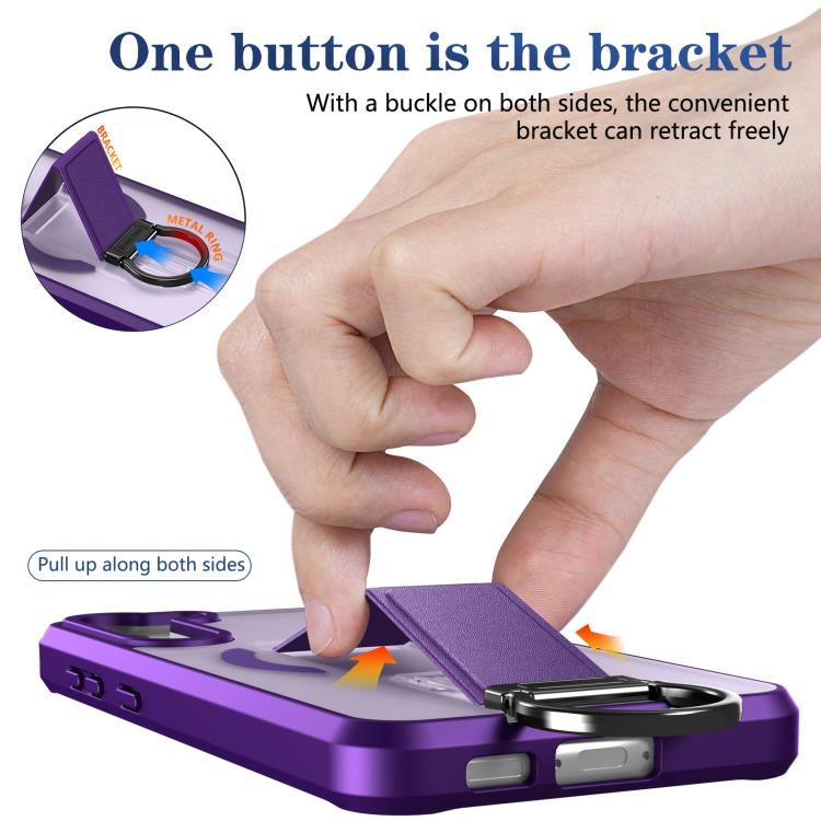 For Samsung Galaxy S23+ 5G Skin-Friendly D-Ring Holder Magnetic Shockproof Phone Case