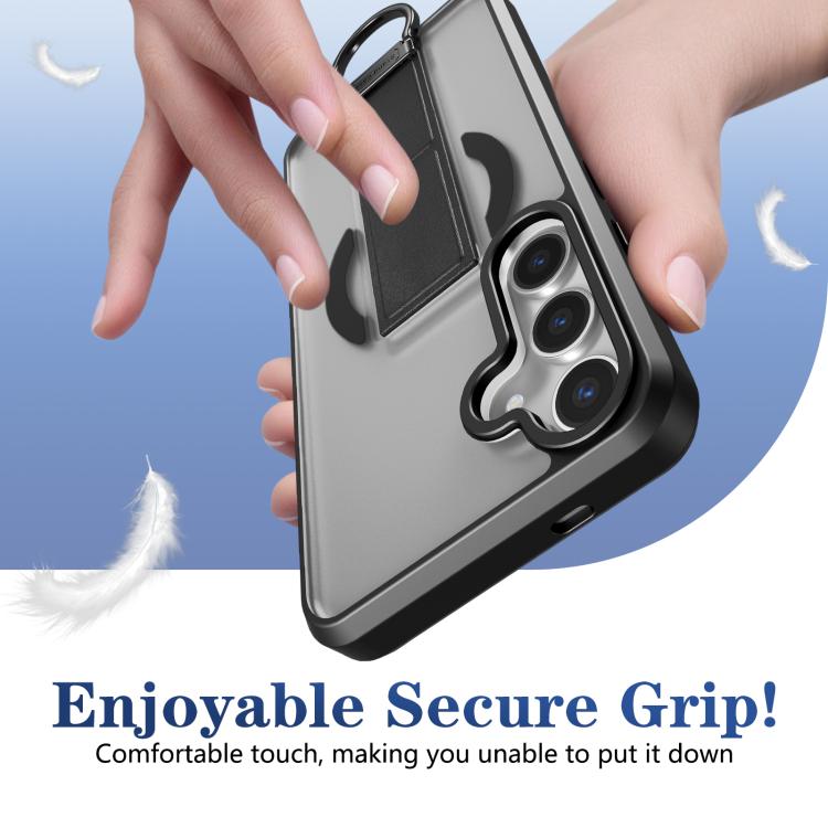 For Samsung Galaxy S24+ 5G Skin-Friendly D-Ring Holder Magnetic Shockproof Phone Case