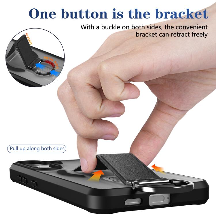 For Samsung Galaxy S24+ 5G Skin-Friendly D-Ring Holder Magnetic Shockproof Phone Case