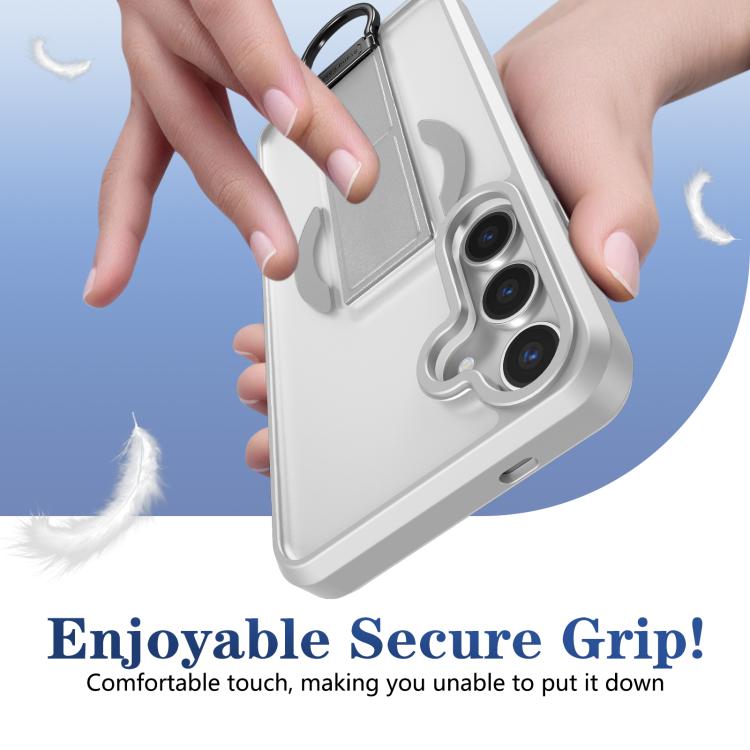 For Samsung Galaxy S24+ 5G Skin-Friendly D-Ring Holder Magnetic Shockproof Phone Case