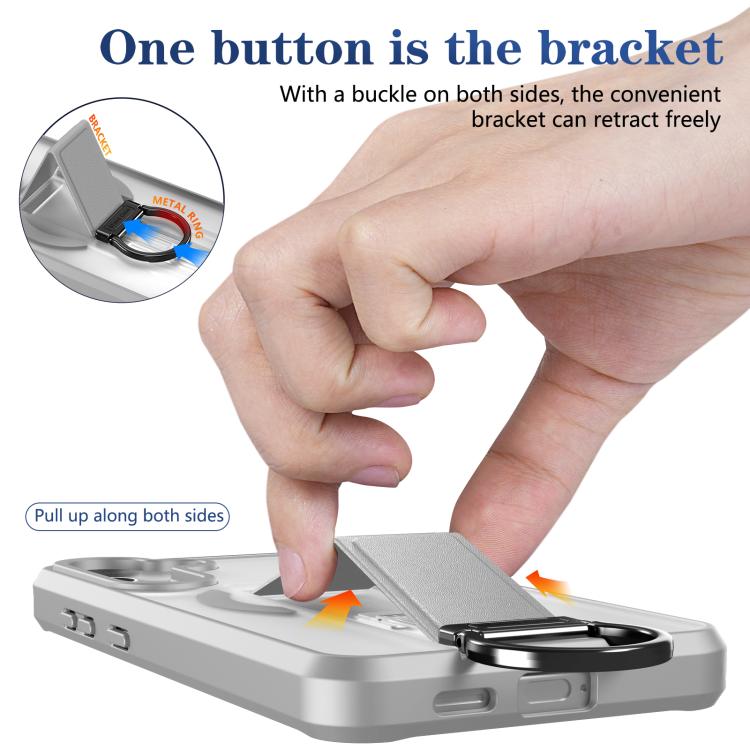 For Samsung Galaxy S24+ 5G Skin-Friendly D-Ring Holder Magnetic Shockproof Phone Case