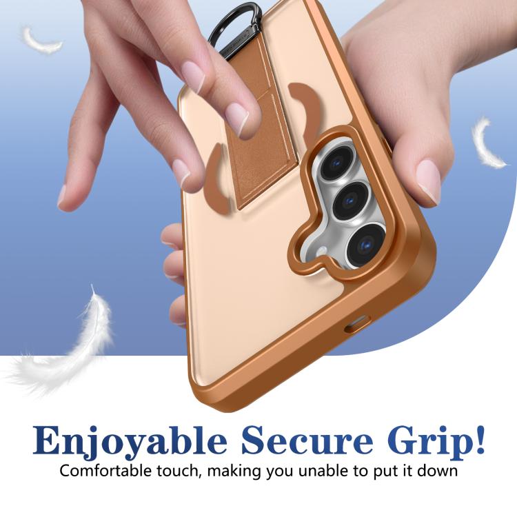 For Samsung Galaxy S24+ 5G Skin-Friendly D-Ring Holder Magnetic Shockproof Phone Case