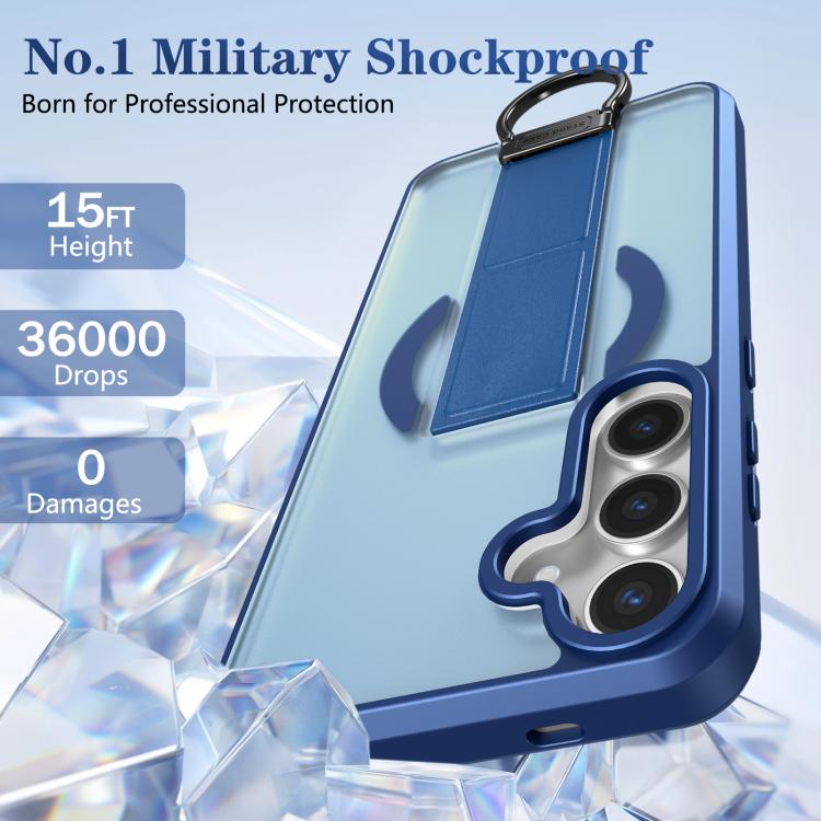 For Samsung Galaxy S24+ 5G Skin-Friendly D-Ring Holder Magnetic Shockproof Phone Case