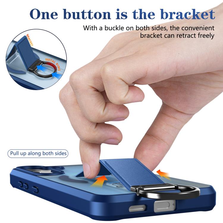 For Samsung Galaxy S24+ 5G Skin-Friendly D-Ring Holder Magnetic Shockproof Phone Case