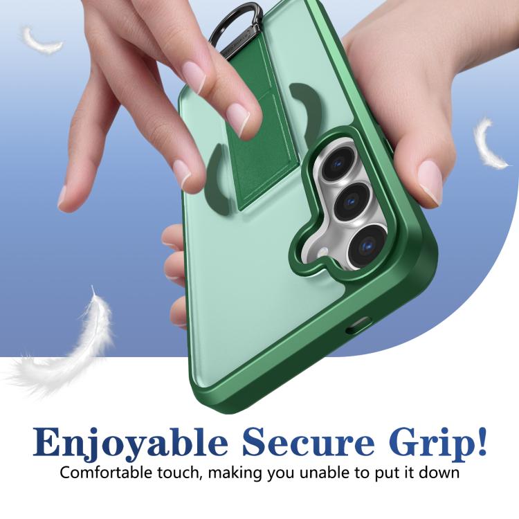 For Samsung Galaxy S24+ 5G Skin-Friendly D-Ring Holder Magnetic Shockproof Phone Case