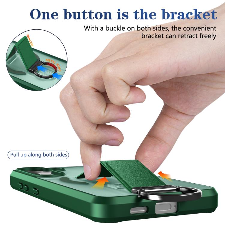 For Samsung Galaxy S24+ 5G Skin-Friendly D-Ring Holder Magnetic Shockproof Phone Case