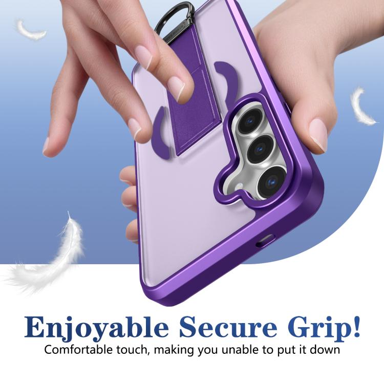 For Samsung Galaxy S24+ 5G Skin-Friendly D-Ring Holder Magnetic Shockproof Phone Case