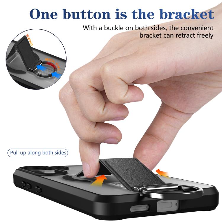 For Samsung Galaxy S25+ 5G Skin-Friendly D-Ring Holder Magnetic Shockproof Phone Case