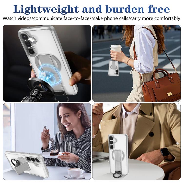 For Samsung Galaxy S25+ 5G Skin-Friendly D-Ring Holder Magnetic Shockproof Phone Case