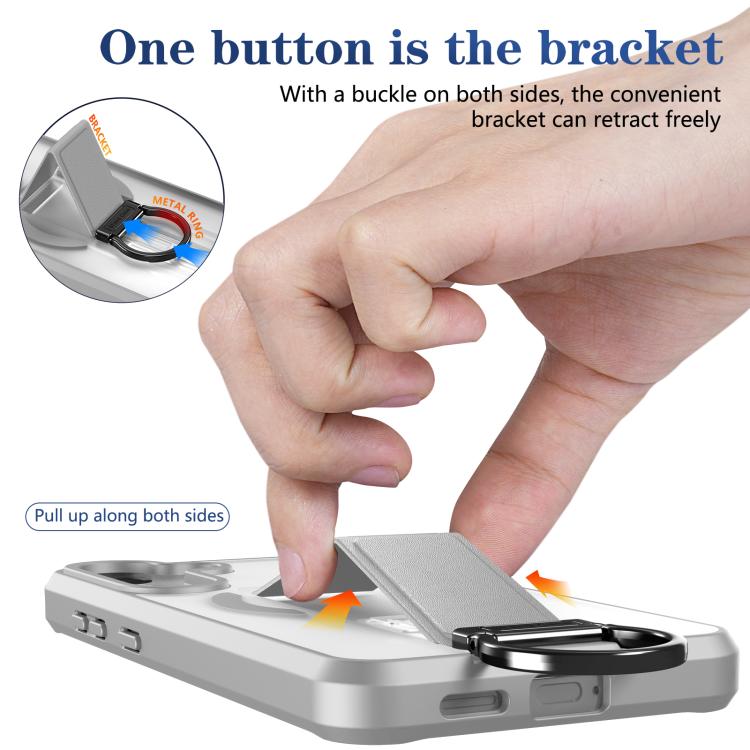For Samsung Galaxy S25+ 5G Skin-Friendly D-Ring Holder Magnetic Shockproof Phone Case