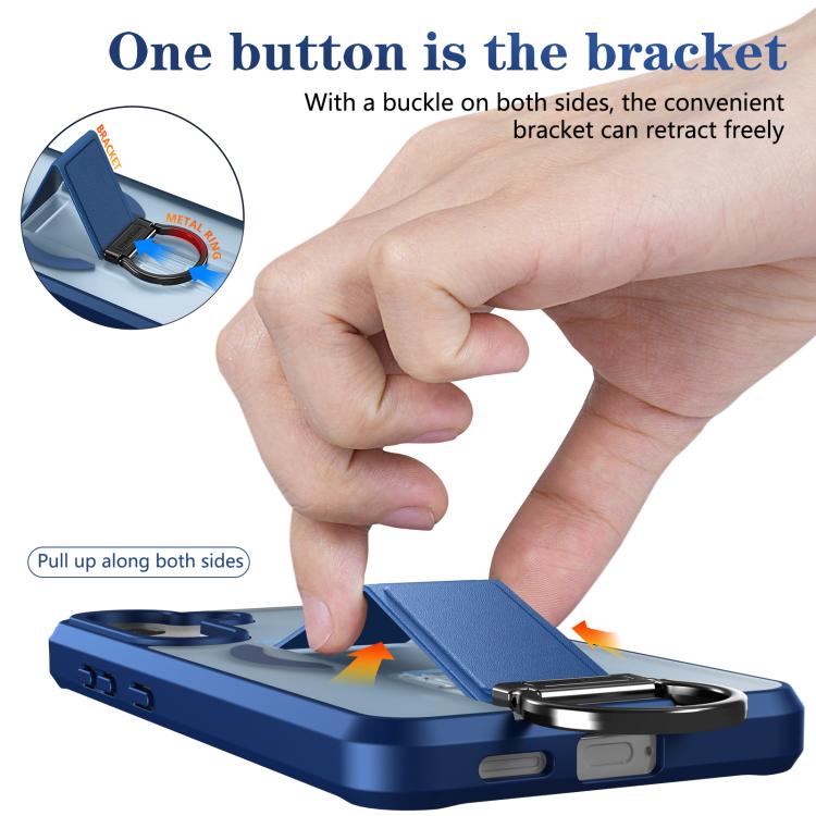 For Samsung Galaxy S25+ 5G Skin-Friendly D-Ring Holder Magnetic Shockproof Phone Case