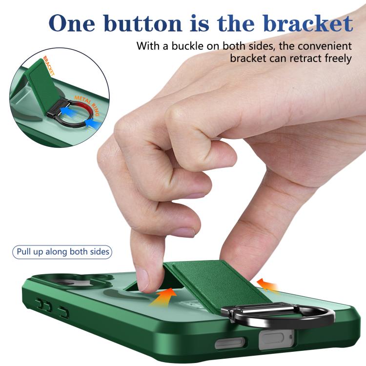For Samsung Galaxy S25+ 5G Skin-Friendly D-Ring Holder Magnetic Shockproof Phone Case