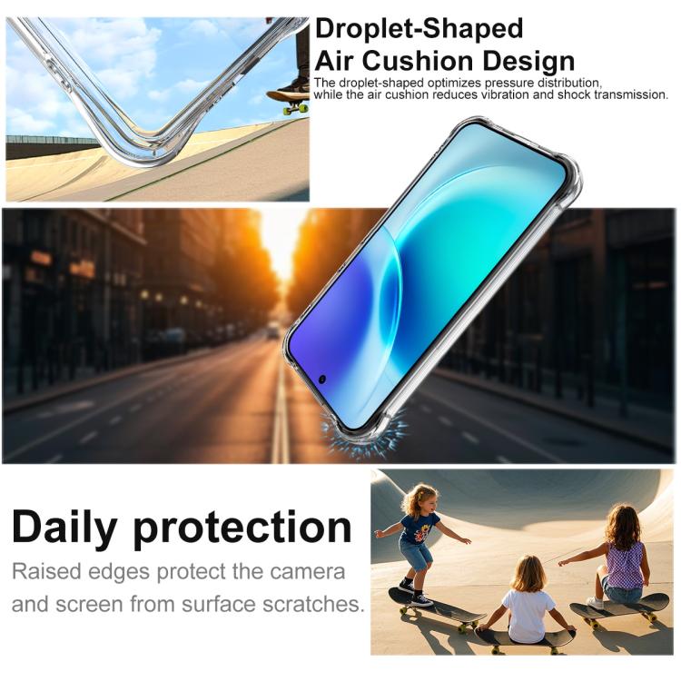 For vivo X300 imak Magnetic Shockproof Airbag TPU Phone Case - Transparent