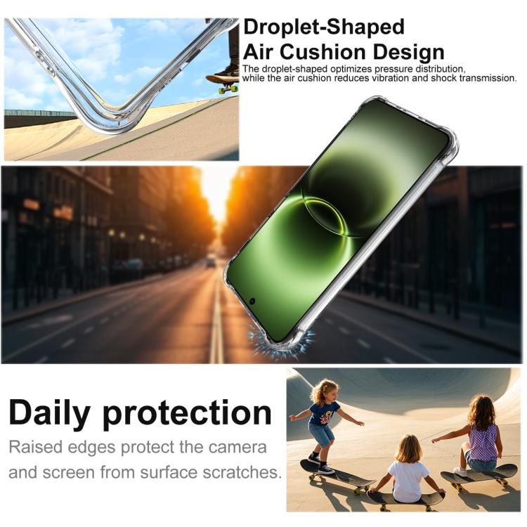 For vivo X300 Ultra imak Magnetic Shockproof Airbag TPU Phone Case - Transparent