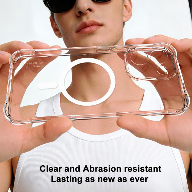 For vivo iQOO Z11 5G imak Magnetic Shockproof Airbag TPU Phone Case - Transparent