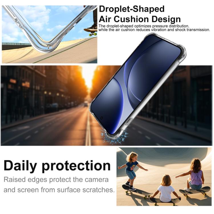 For OPPO Find X9 imak Magnetic Shockproof Airbag TPU Phone Case - Transparent