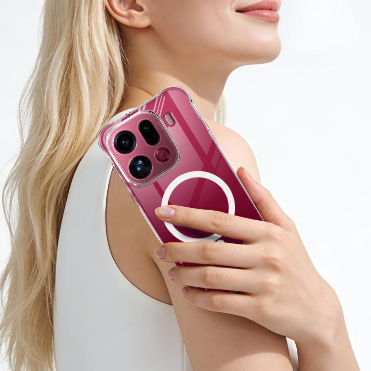 For OPPO Find X9 Pro imak Magnetic Shockproof Airbag TPU Phone Case - Transparent