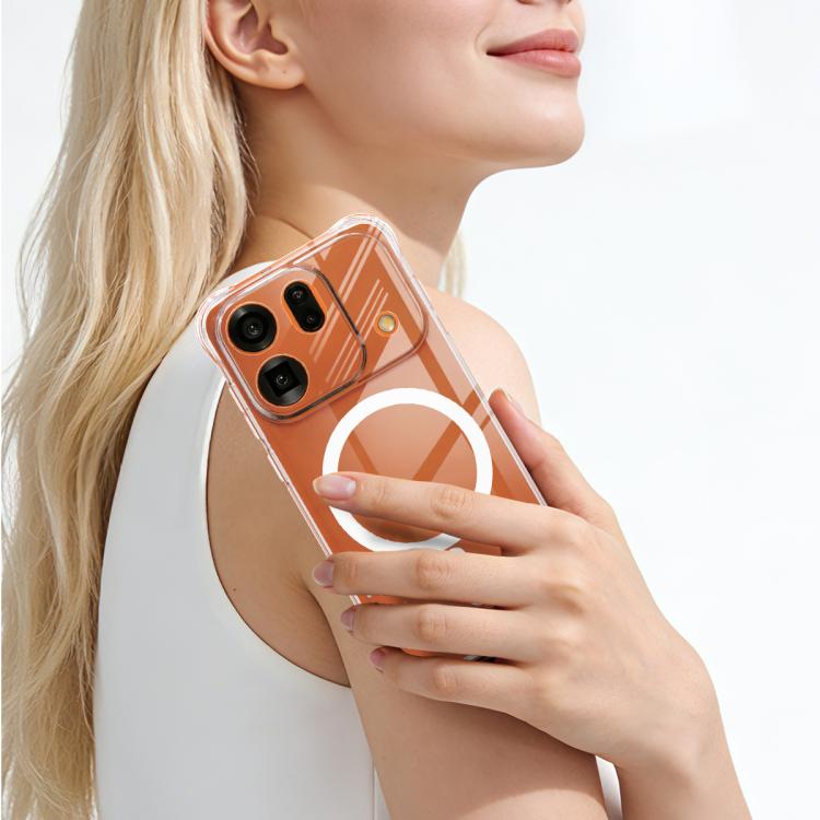 For OPPO Find X9s Pro 5G imak Magnetic Shockproof Airbag TPU Phone Case - Transparent