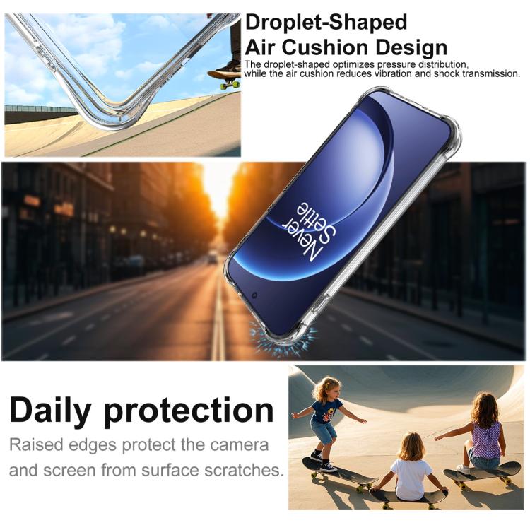 For OnePlus 15 imak Magnetic Shockproof Airbag TPU Phone Case - Transparent