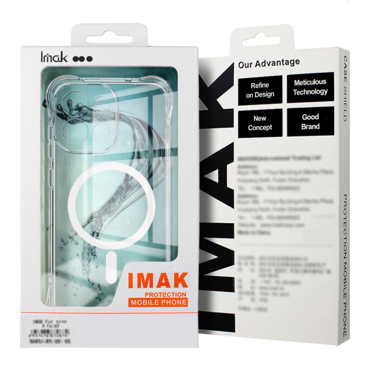 For OnePlus 15 imak Magnetic Shockproof Airbag TPU Phone Case - Transparent