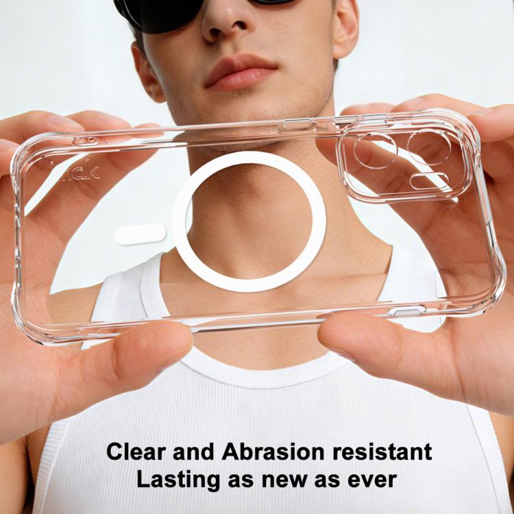 For OnePlus Ace 6 Ultra imak Magnetic Shockproof Airbag TPU Phone Case - Transparent