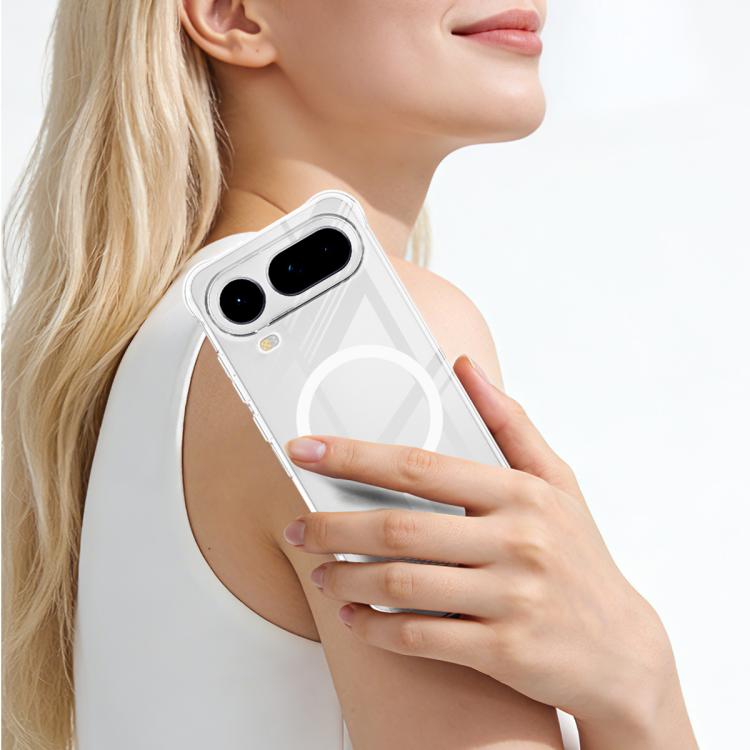 For Honor Magic8 Pro Air 5G imak Magnetic Shockproof Airbag TPU Phone Case - Transparent
